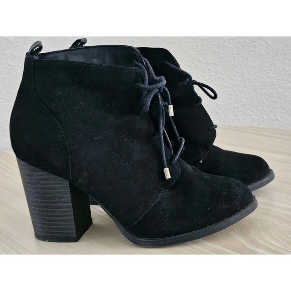 Call It Spring Women's Booties Suede Black Casual Size 7. - Picture 2 of 12